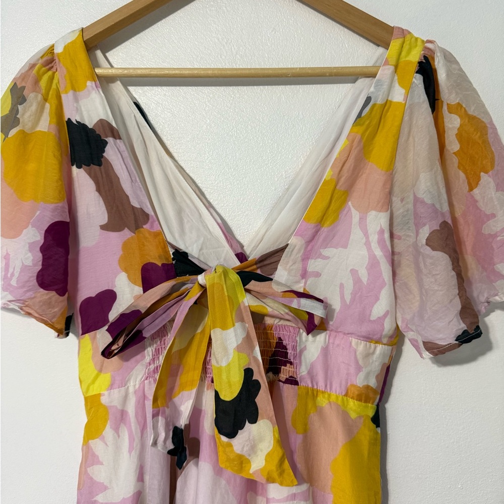 Maeve by Anthropologie Pink and Yellow Floral Maxi Dress - Picture 7 of 14
